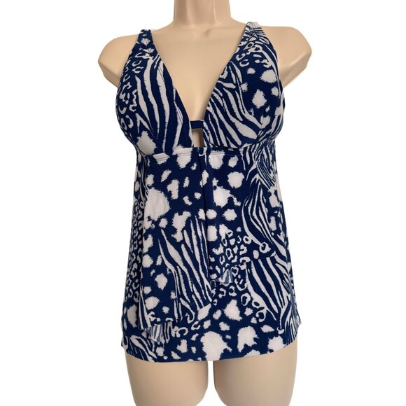 Beyond Control Two Piece Swimsuit SIze 10 Royal Blue NWOT Padded Adjustable - Picture 10 of 12